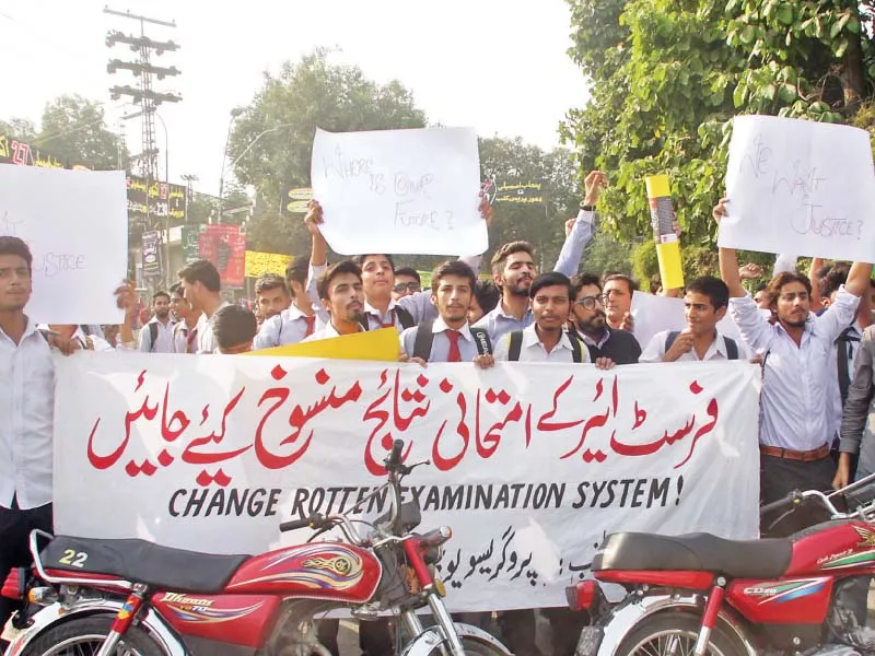students shout slogans during a protest outside the press club photo abid nawaz express students shout slogans during a protest outside the press club photo abid nawaz express