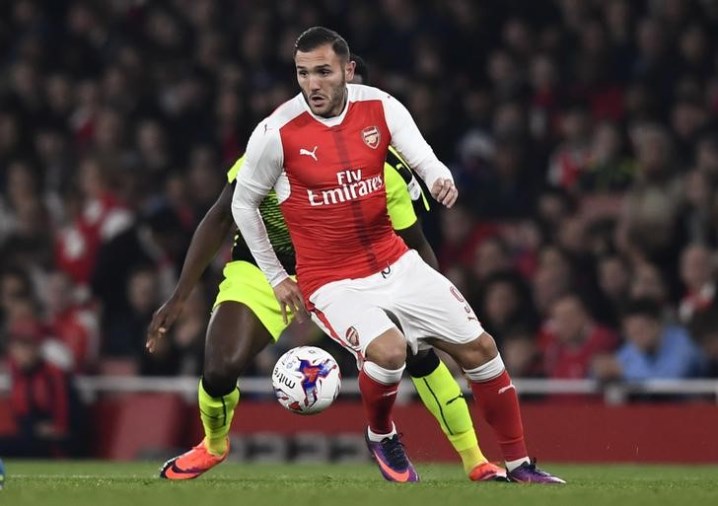 arsenal 039 s lucas perez in action photo reuters