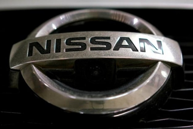 a view shows the logo of nissan on a car in moscow russia photo reuters a view shows the logo of nissan on a car in moscow russia photo reuters