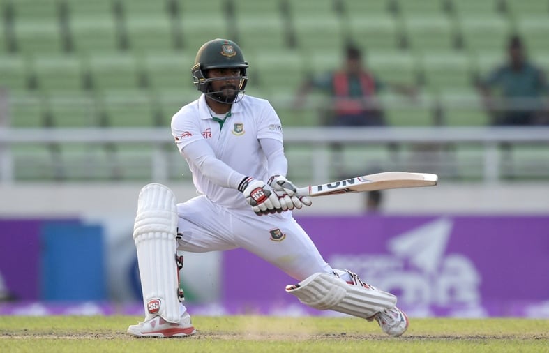 bangladesh 039 s imrul kayes plays a shot during the second day of the second test match between bangladesh and england at the sher e bangla national cricket stadium in dhaka on october 29 2016 england won the first test leading the two match test series 1 0 photo afp