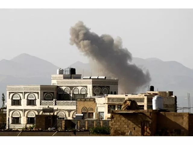 saudi led coalition hits yemen s sanaa airport saudi led coalition hits yemen s sanaa airport