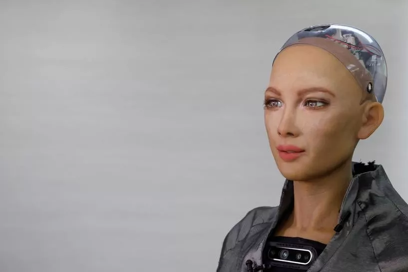 humanoid robot sophia developed by hanson robotics makes a facial expression at the company s lab in hong kong china january 12 2021 photo reuters humanoid robot sophia developed by hanson robotics makes a facial expression at the company s lab in hong kong china january 12 2021 photo reuters