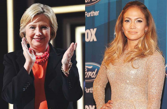 clinton joined lopez in the last segment of the concert photo file clinton joined lopez in the last segment of the concert photo file