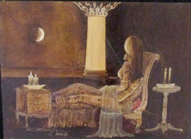all of the women in the paintings face away from the painter and almost all of them gaze thoughtfully at the moon photos courtesy lourve gallery all of the women in the paintings face away from the painter and almost all of them gaze thoughtfully at the moon photos courtesy lourve gallery