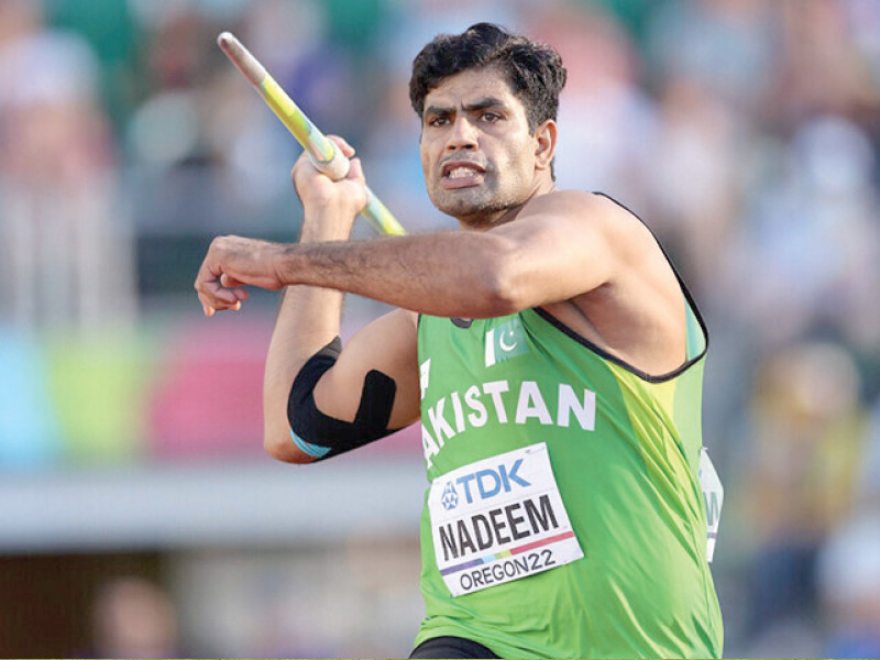 arshad nadeem has achieved extraordinary feats in javelin throw at both national and international level photo afp