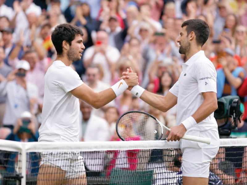 the djokovic alcaraz match today promises to be a real high point of paris games photo afp