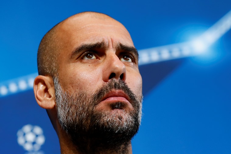 manchester city manager pep guardiola during the press conference on october 31 2016 photo reuters