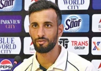 pak captain shan masood speaks to press after the narrow two wicket defeat to sa in first test photo reuters