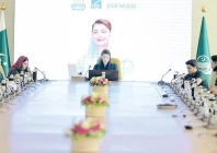 punjab chief minister maryam nawaz addresses parwaaz card beneficieries at a farewell ceremony before their departure for employment abroad photo nni