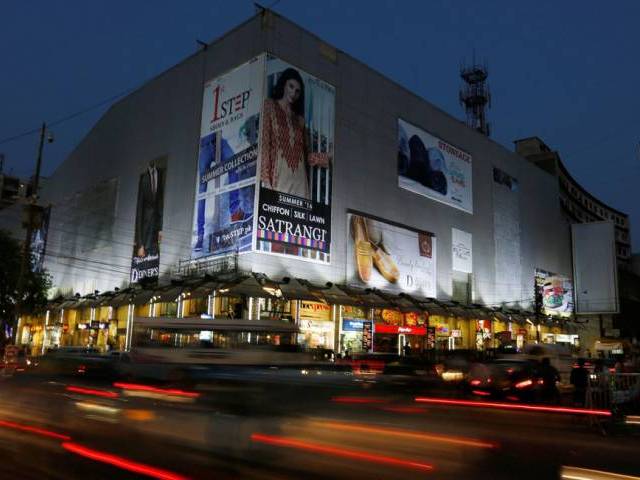 cars move past atrium mall and cinemas in karachi on may 17 2016 photo reuters