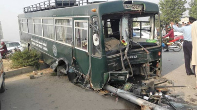 one killed 30 students injured in islamabad bus accident one killed 30 students injured in islamabad bus accident