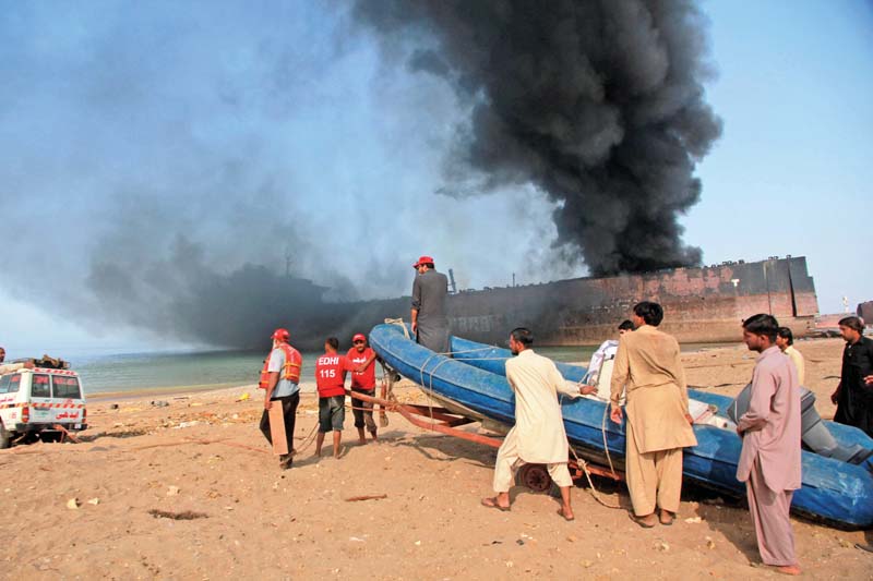 according to faisal edhi many bodies have yet to be rescued from the wreckage photo athar khan express