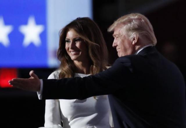 melania trump takes the stage after her introduction by her husband republican presidential candidate donald trump at the republican national convention july 18 2016 photo reuters