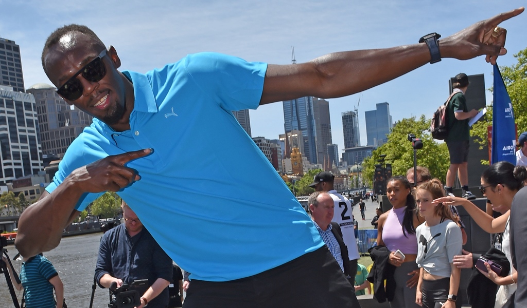 usain bolt will captain the 039 bolt all stars 039 in melbourne in february photo afp