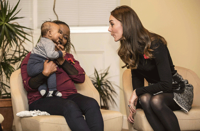 catherine duchess of cambridge makes faces at 4 month old gabriel as she talks to his mother hlengiwe sithole during a visit to the nelson trust women 039 s centre in gloucester britain november 4 2016 photo reuters catherine duchess of cambridge makes faces at 4 month old gabriel as she talks to his mother hlengiwe sithole during a visit to the nelson trust women 039 s centre in gloucester britain november 4 2016 photo reuters