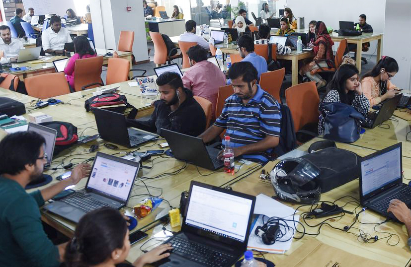 the entrepreneurship ecosystem in the country is growing with a significant increase in the number of incubators coworking spaces competitions and other support players since 2012 photo afp
