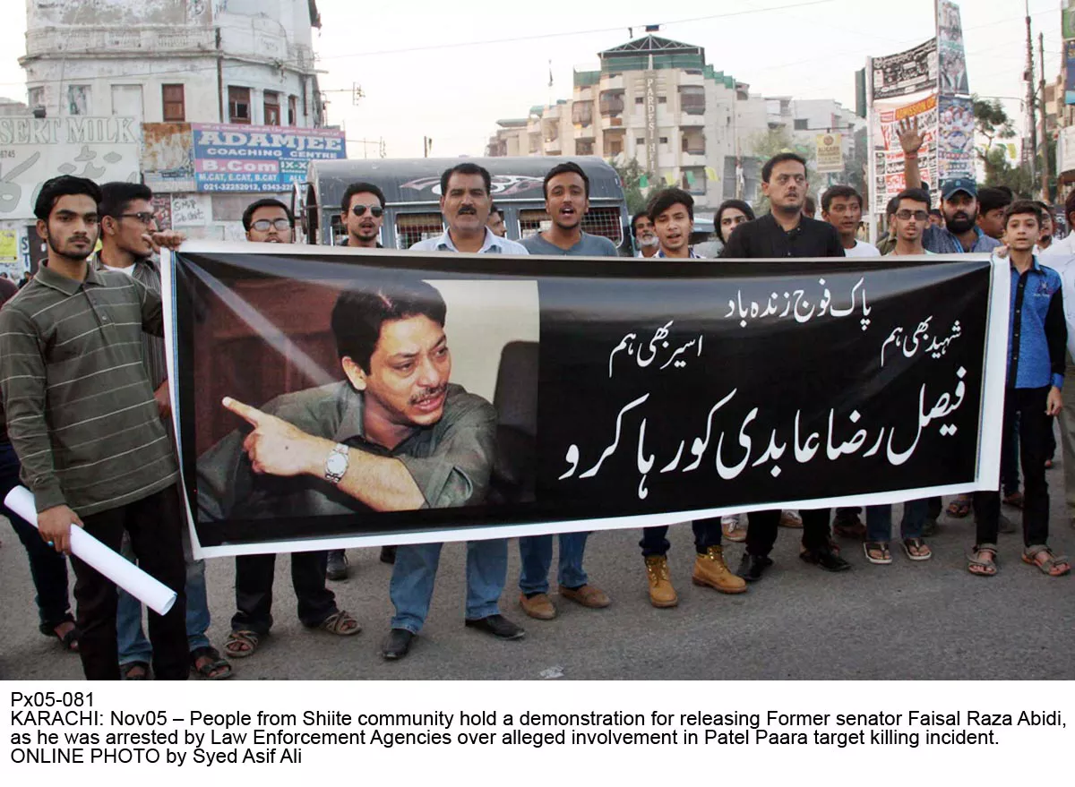 people from shiite community hold a demonstration for releasing senator faisal raza abdidi photo online people from shiite community hold a demonstration for releasing senator faisal raza abdidi photo online