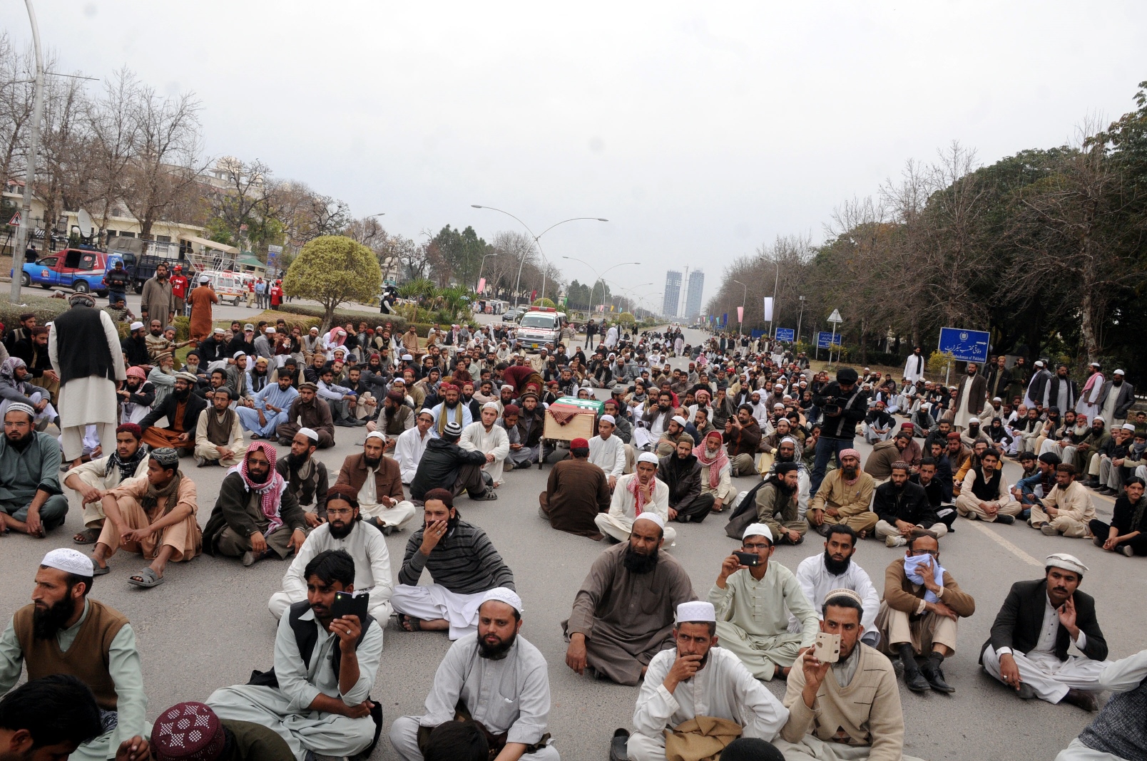 aswj protest sit in outside the supreme court in islamabad on sunday february 15 2015 photo waseem nazir express