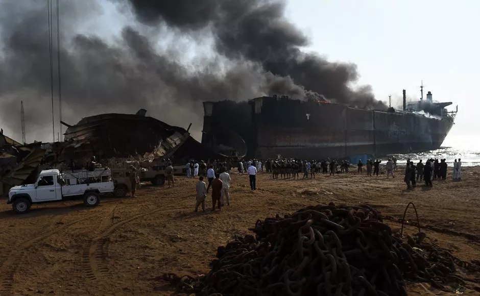 shipbreaking blast death toll rises to 26 photo afp shipbreaking blast death toll rises to 26 photo afp