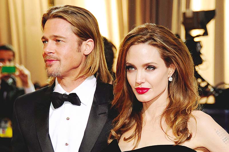 pitt and jolie were married for two years photo file