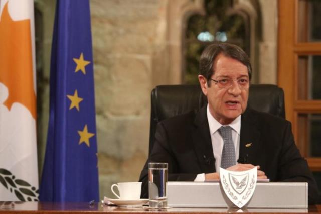 cypriot president nicos anastasiades talks during a televised news conference at the presidential palace in nicosia cyprus november 4 2016 photo reuters