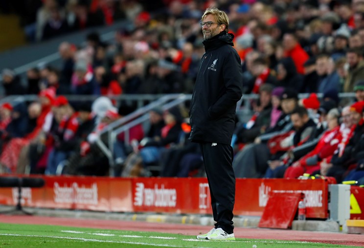 liverpool manager juergen klopp during match against swansea on november 6 2016 photo reuters