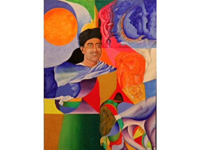 the artist has used bright colours in his paintings that are open to the public at the gallery till november 20 photo ayesha mir express the artist has used bright colours in his paintings that are open to the public at the gallery till november 20 photo ayesha mir express