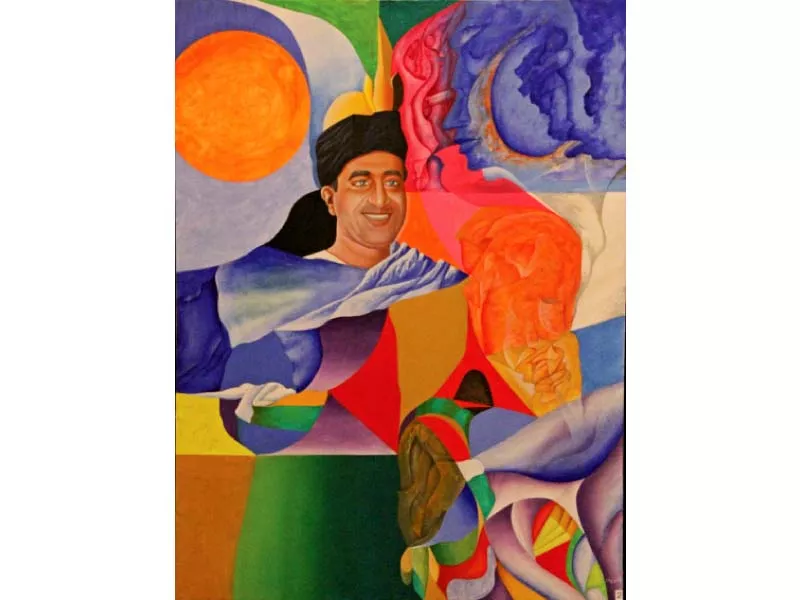 the artist has used bright colours in his paintings that are open to the public at the gallery till november 20 photo ayesha mir express the artist has used bright colours in his paintings that are open to the public at the gallery till november 20 photo ayesha mir express