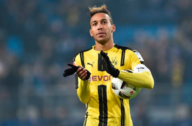 borussia dortmund 039 s pierre emerick aubameyang reacts following match against hsv hamburg on november 5 2016 photo reuters borussia dortmund 039 s pierre emerick aubameyang reacts following match against hsv hamburg on november 5 2016 photo reuters