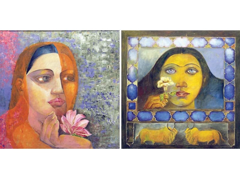 artist shammi ahmed s 27 paintings have been brought to life through the medium of oil on canvas photos ayesha mir express