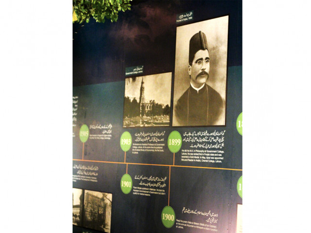 pieces of paper were hung from tree branches which contained portions of iqbal s writings photo express pieces of paper were hung from tree branches which contained portions of iqbal s writings photo express