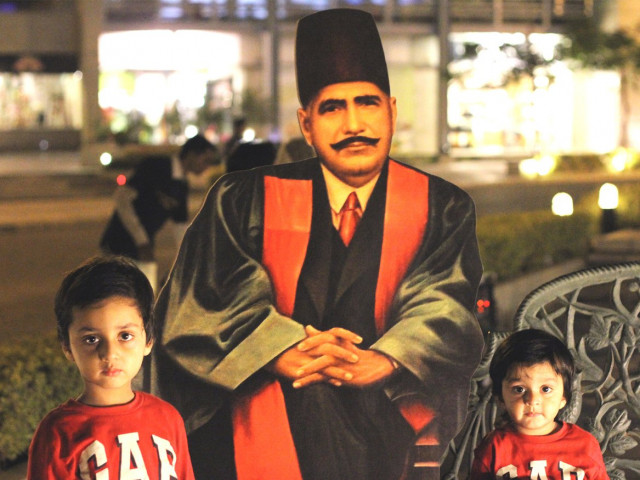 pieces of paper were hung from tree branches which contained portions of iqbal s writings photo ayesha mir express pieces of paper were hung from tree branches which contained portions of iqbal s writings photo ayesha mir express