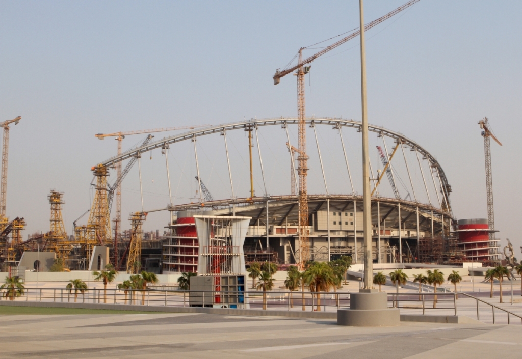 a stadium under construction in doha qatar photo reuters