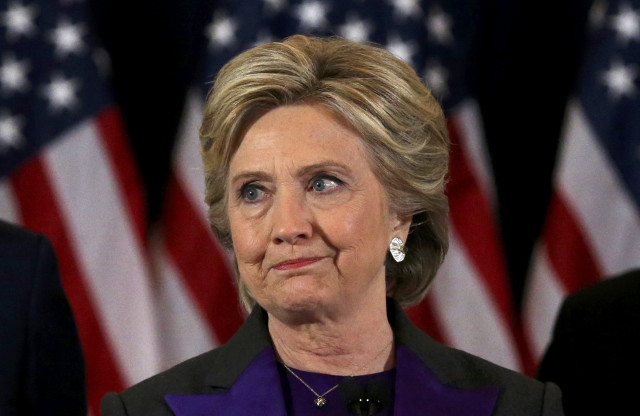 hillary clinton addresses her staff and supporters about the results of the us election at a hotel in the manhattan borough of new york u s november 9 2016 photo reuters hillary clinton addresses her staff and supporters about the results of the us election at a hotel in the manhattan borough of new york u s november 9 2016 photo reuters