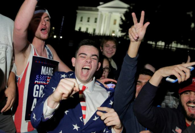 supporters of republican presidential candidate donald trump rally in front of the white house in washington dc november 9 2016 photo reuters supporters of republican presidential candidate donald trump rally in front of the white house in washington dc november 9 2016 photo reuters