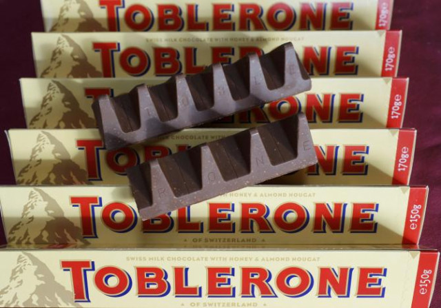 150g and 170g bars of toblerone chocolate are illustrated in loughborough britain november 8 2016 photo reuters 150g and 170g bars of toblerone chocolate are illustrated in loughborough britain november 8 2016 photo reuters