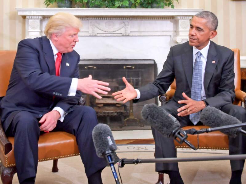 donald trump meets barack obama for the first time at the white house photo afp