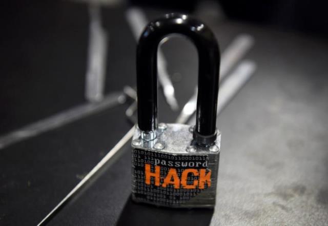 a padlock is displayed at the alert logic booth during the 2016 black hat cyber security conference in las vegas nevada us august 3 2016 photo reuters