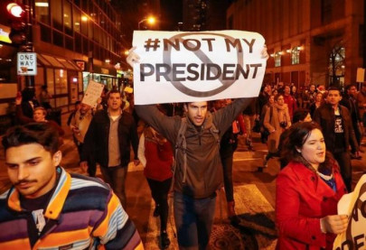 donald trump claims protests against him very unfair