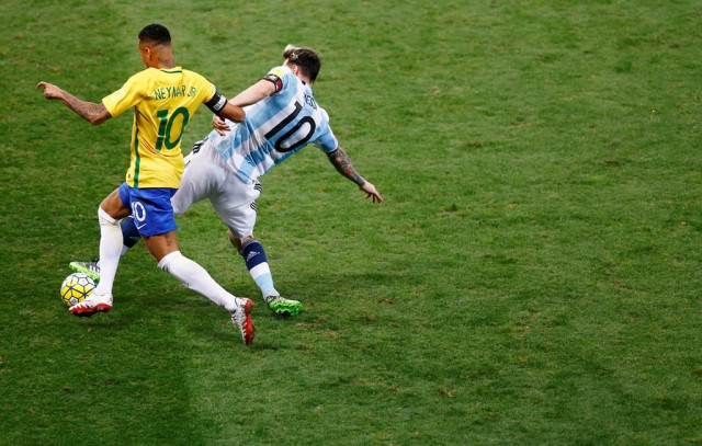 argentina 039 s lionel messi r vies for ball with brazil 039 s neymar photo reuters ricardo moraes argentina 039 s lionel messi r vies for ball with brazil 039 s neymar photo reuters ricardo moraes