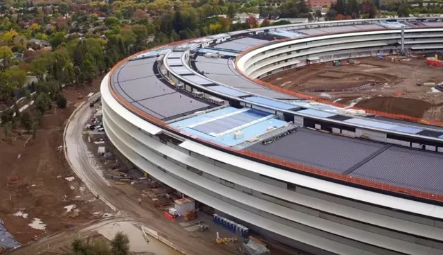 image showing apple 039 s new campus under construction photo screenshot image showing apple 039 s new campus under construction photo screenshot