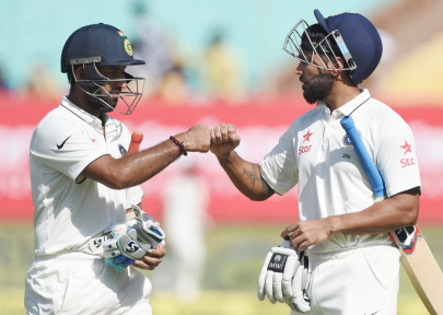day three pujara vijay lead india s strong reply against england