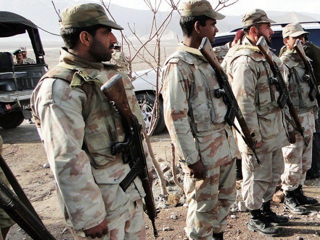 two terrorists gunned down in awaran 10 others arrested in hoshab dera bugti photo express