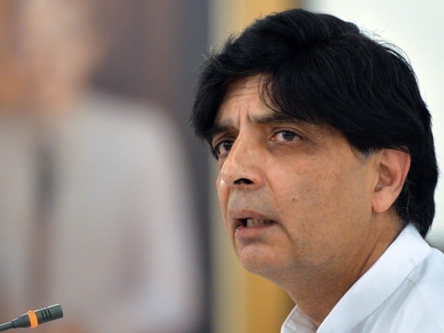 interior minister chaudhry nisar ali khan photo afp