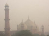 smog hangs in the air around badshahi mosque in lahore photo express file smog hangs in the air around badshahi mosque in lahore photo express file