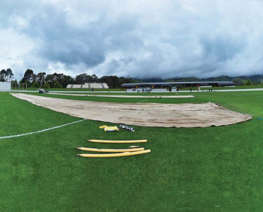 warm up game washed out in nelson