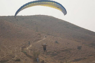k p holds first ever paragliding event k p holds first ever paragliding event
