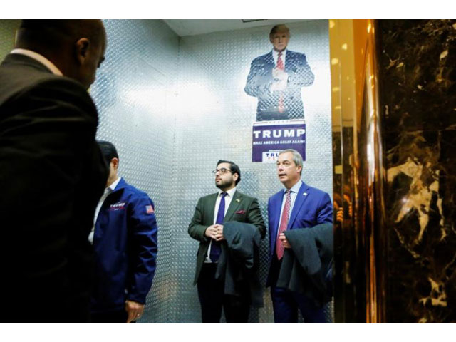 nigel farage leader of the united kingdom independence party ukip arrives at republican president elect donald trump 039 s trump tower in new york us november 12 2016 photo reuters