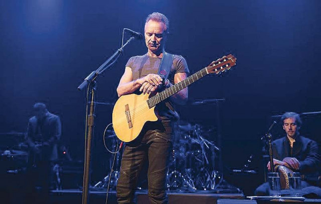 sting opened the emotionally charged gig with a minute s silence photo file sting opened the emotionally charged gig with a minute s silence photo file