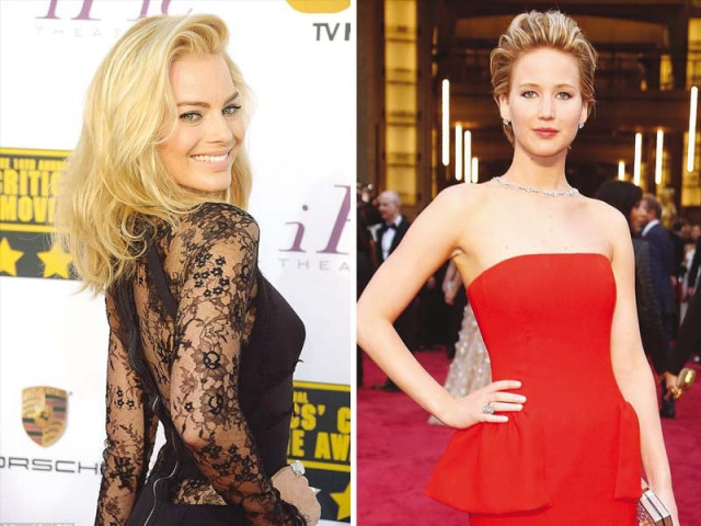 margot robbie and jennifer lawrence both 26 are amongst the youngest superstars in hollywood right now photos file margot robbie and jennifer lawrence both 26 are amongst the youngest superstars in hollywood right now photos file